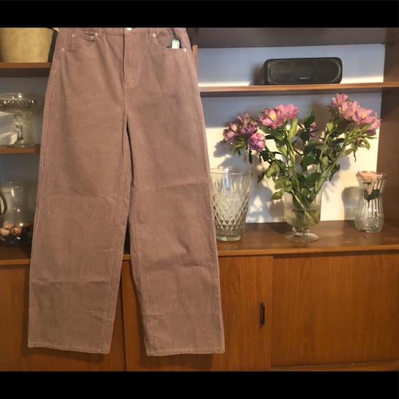 NWT - High Waisted Cord Wide Leg Pants - Picture 2 of 4